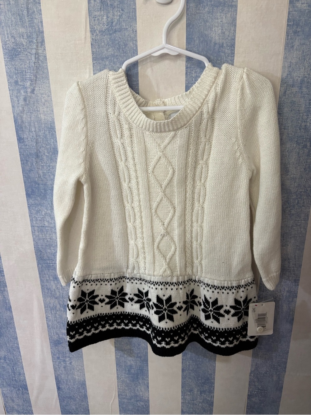 Baby cable knit dress